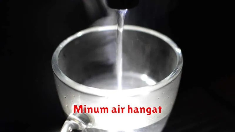 Minum air hangat