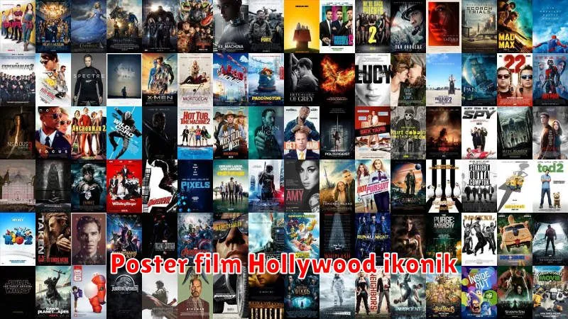 Poster film Hollywood ikonik