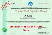 Sertifikat Pendidikan Profesi Guru