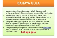 bahaya gula