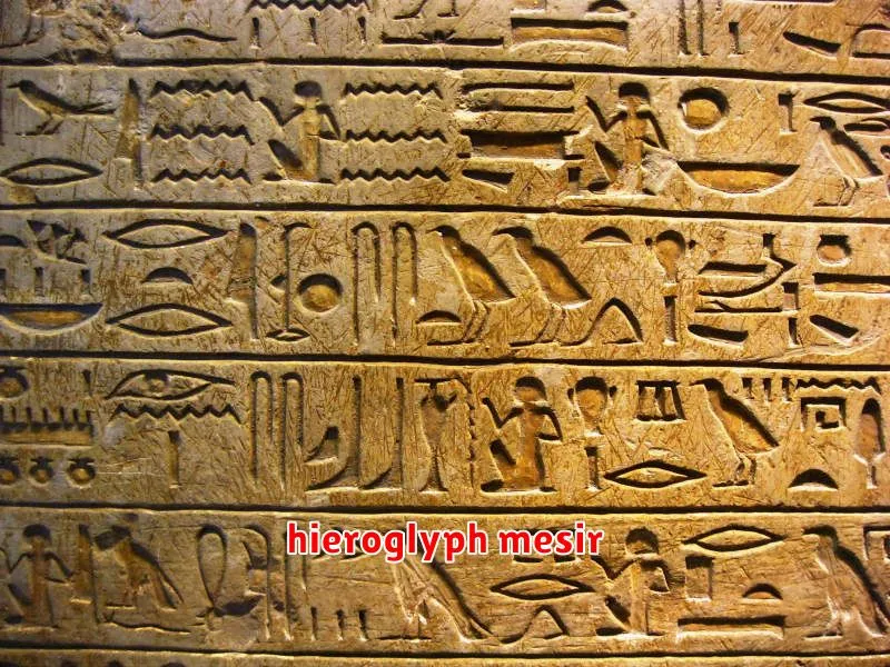 hieroglyph mesir