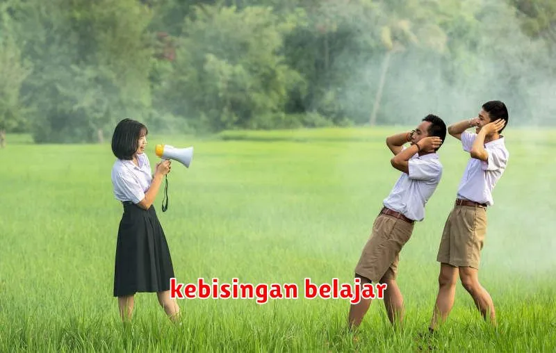 kebisingan belajar