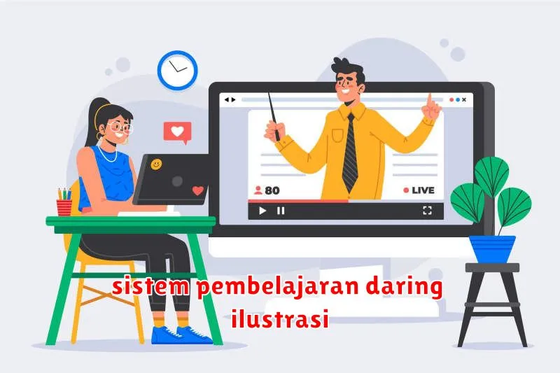 sistem pembelajaran daring ilustrasi