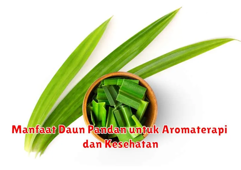 Manfaat Daun Pandan untuk Aromaterapi dan Kesehatan